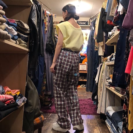 [USED] FARAH チェック柄 イージーパンツ