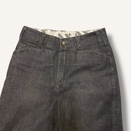 [USED] "BEN DAVIS" GORILLA CUT BLACK DENIM