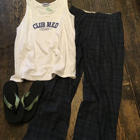[USED] いいチェック柄のスラックス