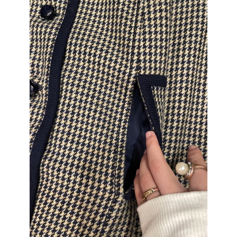 USED] 千鳥格子ケープコート | garden730