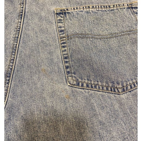 [USED]デニムショート丈オーバーオール