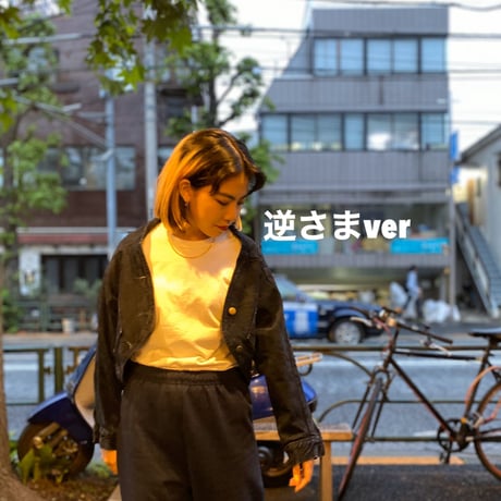 ［USED］褪せBLACK♡ショートGジャン