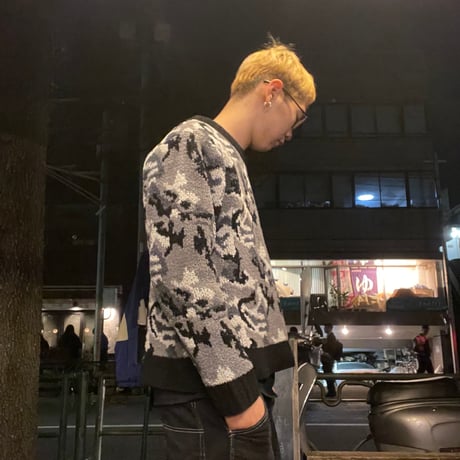 [USED] CITY CAMO モールヤーンニット