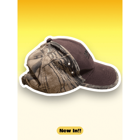 [USED] カモ柄2トーンのパネルCAP