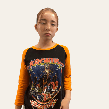 [USED] KROKUS ラグランtee