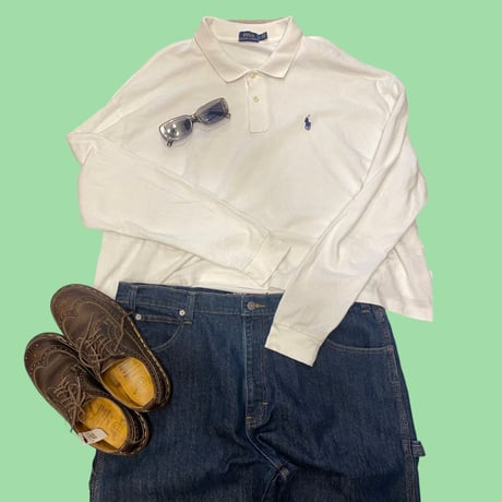 [USED] polo short丈 ロングスリーブ