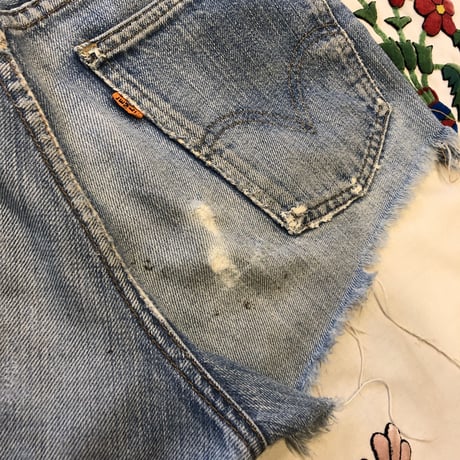 [USED] LEVIS BIG "E”! CUTOFF DENIM / W28
