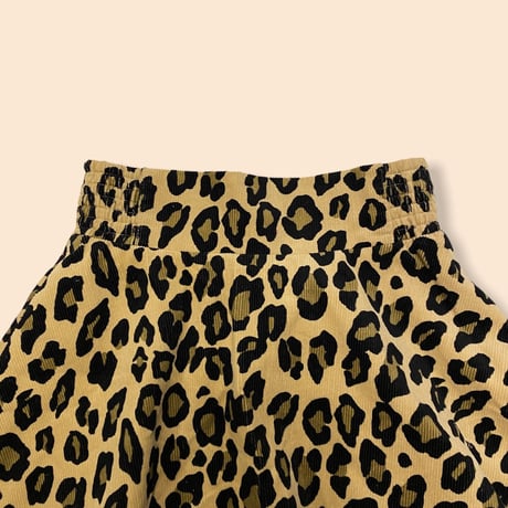 [USED] コーデュロイ レオパード ミニSKIRT♡