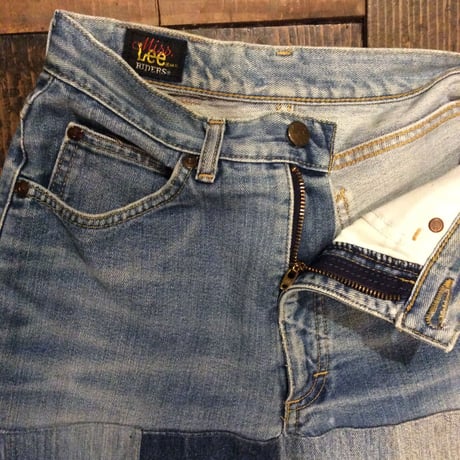 [USED] old Lee DENIMパッチワーク ロングスカート