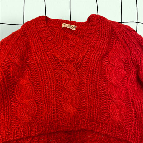 [USED] vintage ITALY ショート丈 ニット