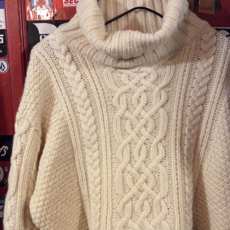 [USED]WOOL ケーブルニット
