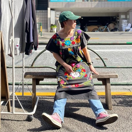 [USED] メキシカン 刺繍ワンピース