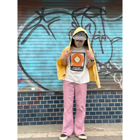 [USED]  EURO cotton イエロー ZIP PARKA