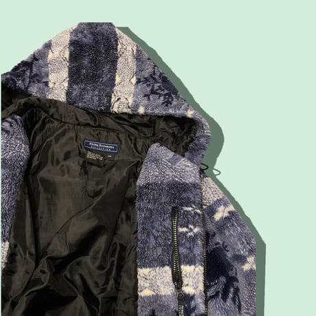 [USED] 雪柄 ボア フリース コート❄️