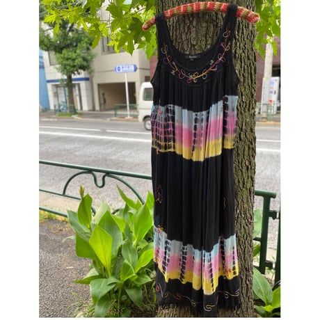 [USED]  タイダイワンピース /BLK