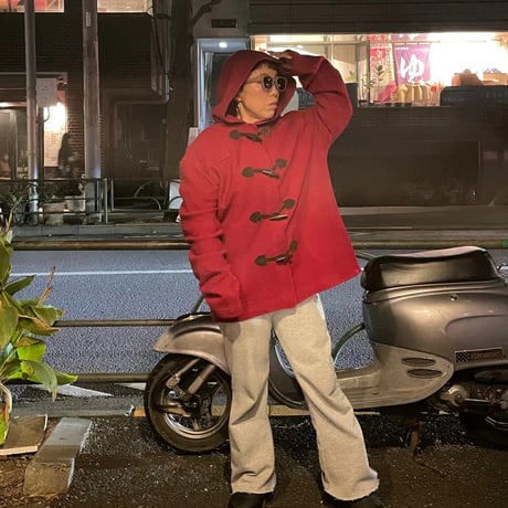 [USED] RED WooL ダッフルコート
