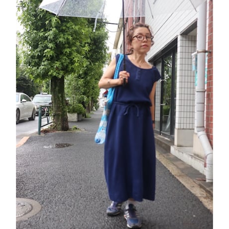 [USED] メッシュノースリーブ　ロングワンピース💙