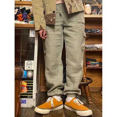[USED] LINEN☁️CARGO PANTS