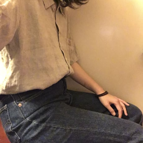 [USED] FLAX 100%LINEN シャツ