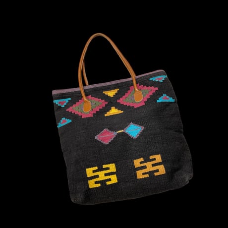 [USED] BLACK ラグ TOTE BAG