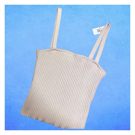 [USED] white Knit ♡キャミソール