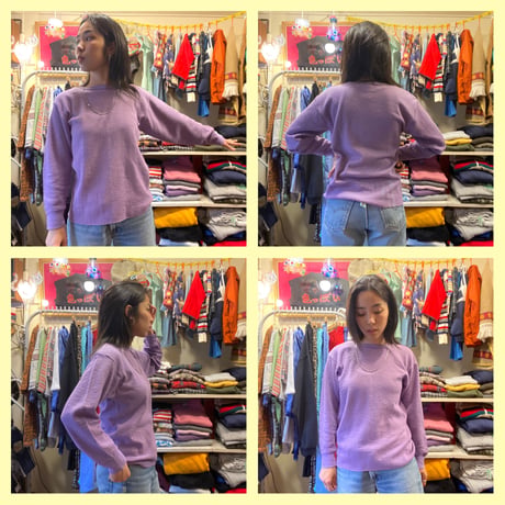 [USED] パープル サーマルtops