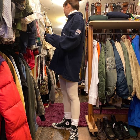 [USED]" POLO sports" フリースP/O shirts