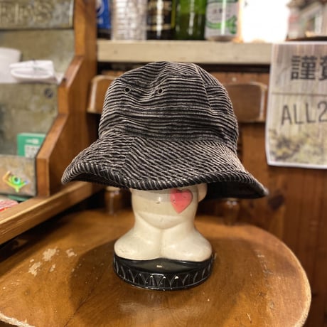 [USED]  "DARK GREY" CORDUROY HAT！