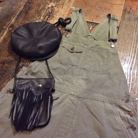 [USED] BIG size オーバーオールshorts