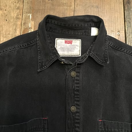 [USED] Levi's BLACK DENIM シャツ