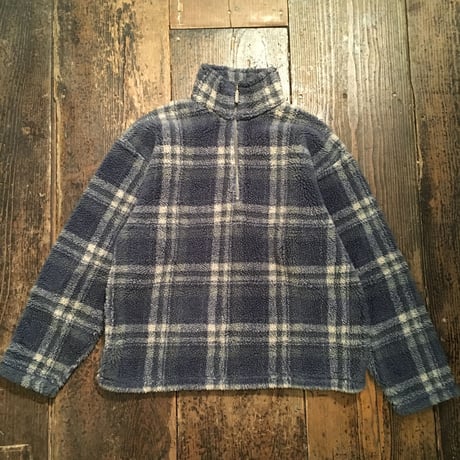 [USED] L.L.Bean 優しいチェック柄のフリース KIDS XL