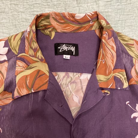 [USED] 80's Vintage STUSSY レーヨン アロハ