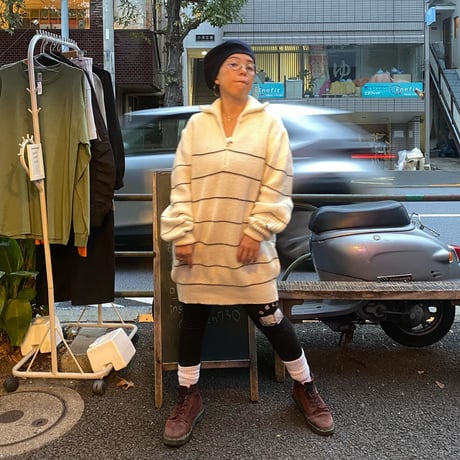 [USED] HALF ZIP ニット  ♡