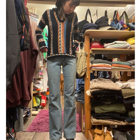 [USED]ネイティブ柄　薄手KNIT