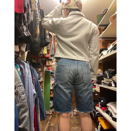 [USED] "BIG-JOHN"Cut off DENIM  PANTS