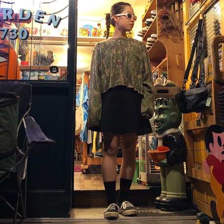 [GARDEN-works ]  SHORT  ロン Tee  "Real Tree  CAMO "