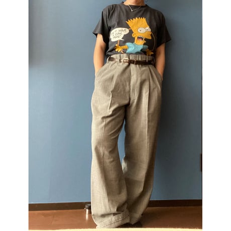 [USED] グレンチェック　スラックス