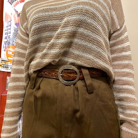 [USED]  vintage レザーベルト