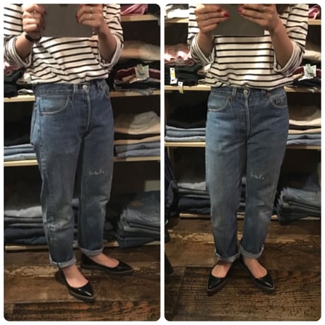 [USED] かわいい落書きペイント汚れの Levis 501