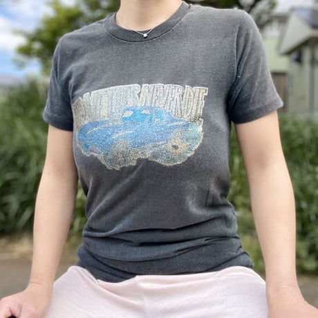 [USED] 70's  vintage ラメプリントTee