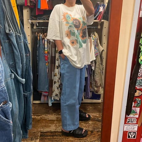 [USED]  90's  ONEITA "ひまわり" Tee