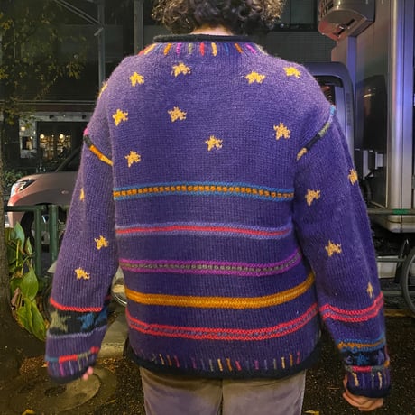[USED] レインボー🌟WOOL KNIT カーディガン