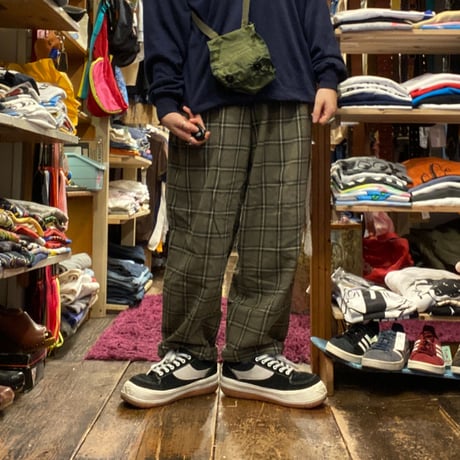 [USED] KHAKI チェック PANTS