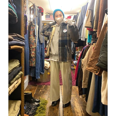 [USED] FRENCH vintage WOOL / 裏ボア コーチJKT