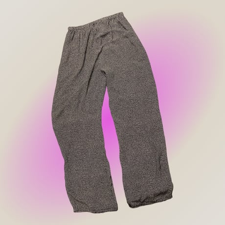[USED] black dot レーヨン パンツ