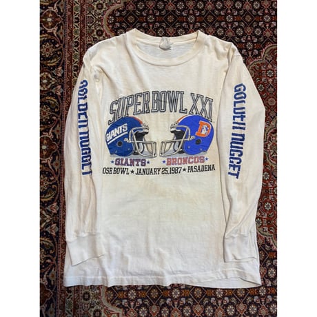 [USED] 80's vintage 袖プリロンtee