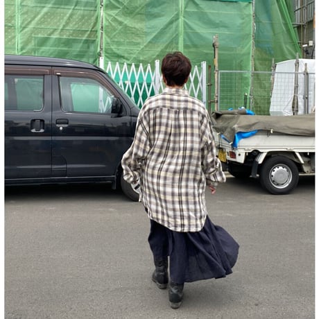 [USED] BIG size チェックSHIRTS  ！
