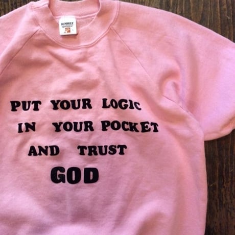 [USED] 70's ピンク！半袖 フロッキーSWEAT