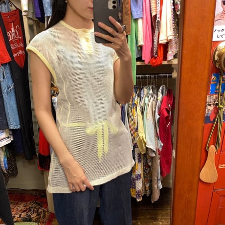[USED] FRENCH SLEEVE メッシュTOPS♡