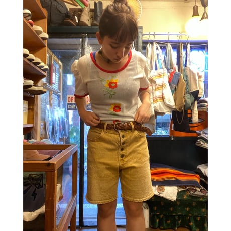 [USED] INDYA ガーゼ 刺繍TOPS 🌼